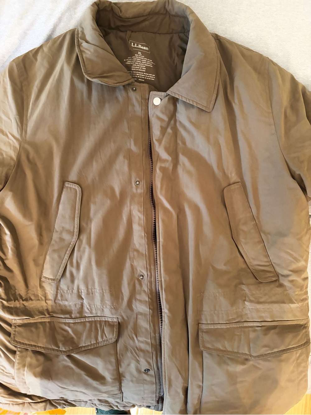 L.L. Bean Men's Tan Field Coat